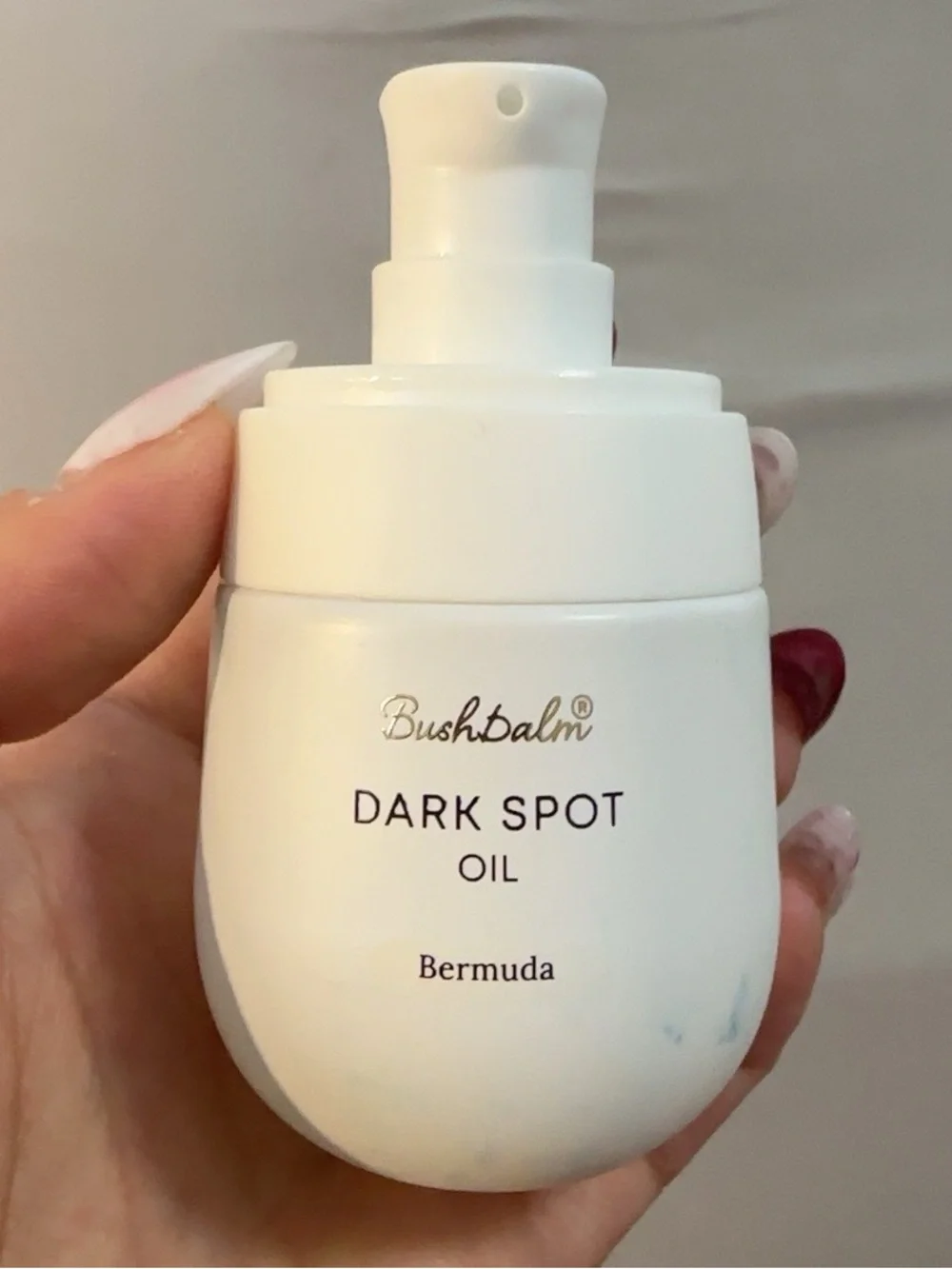 Bushbalm Bermuda Dark Spot Oil 1 oz 30 mL Essentially Full